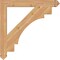 Ekena Millwork Merced Arts & Crafts Smooth Bracket, Western Red Cedar, 3 1/2"W x 32"D x 32"H BKT04X32X32MRC03SWR - alternate 4